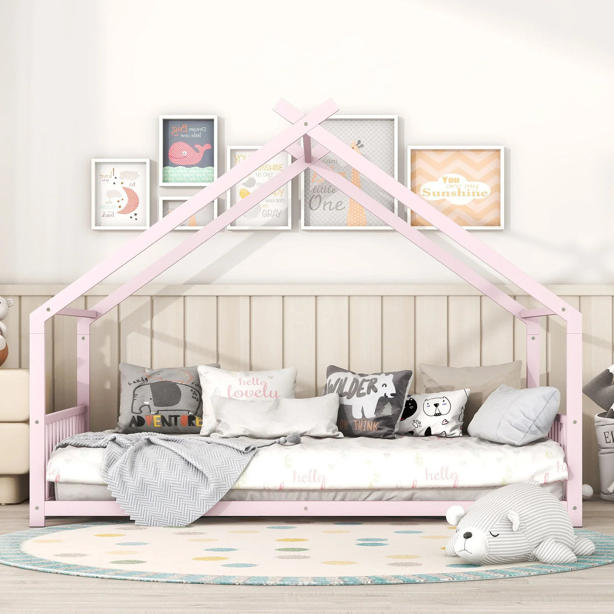 Metal House Bed - Furniture Home Direct