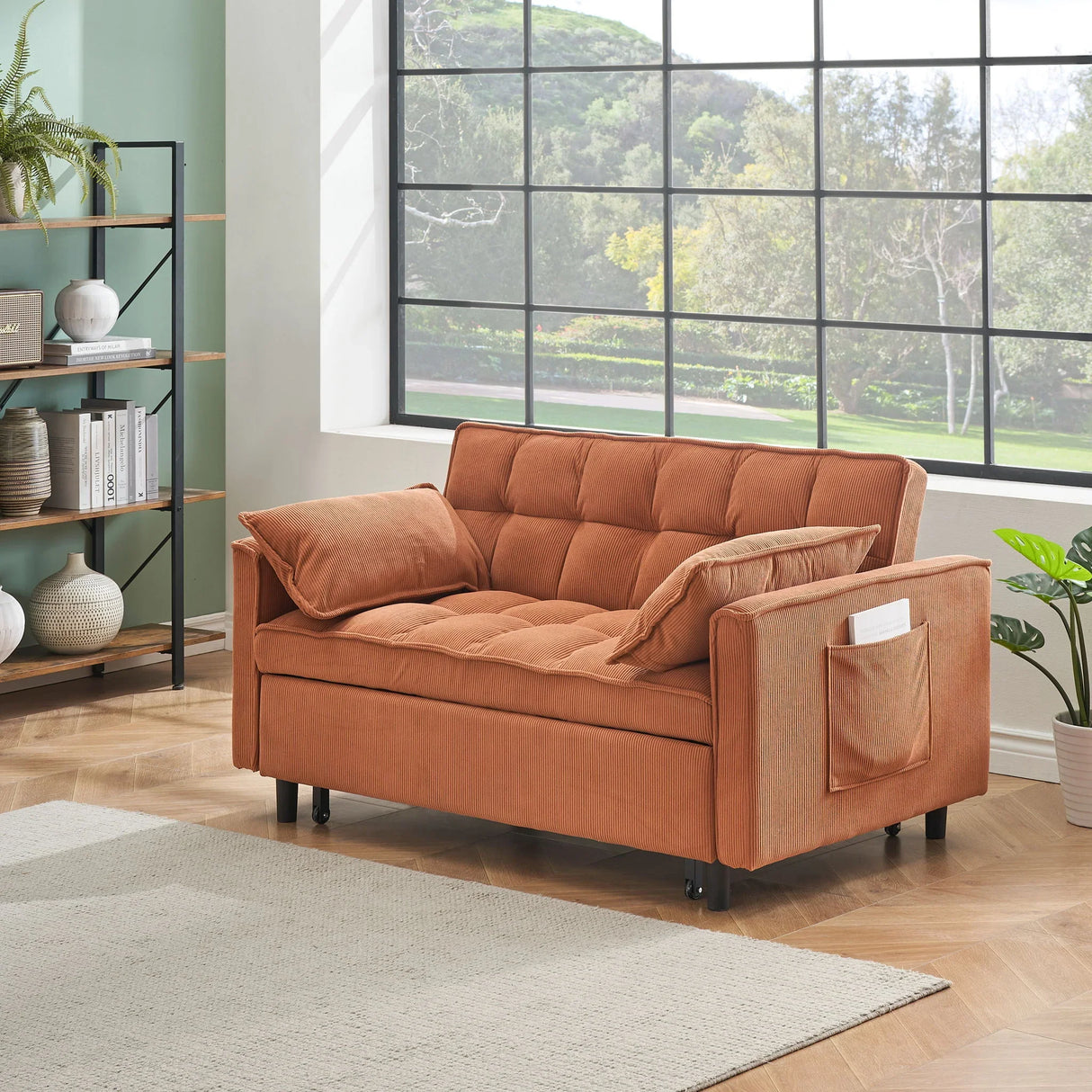Folding Sofa Bed With Adjustable Back Access To Sofa Recliner Single Bed Adult Modern Chair Bed - Furniture Home Direct
