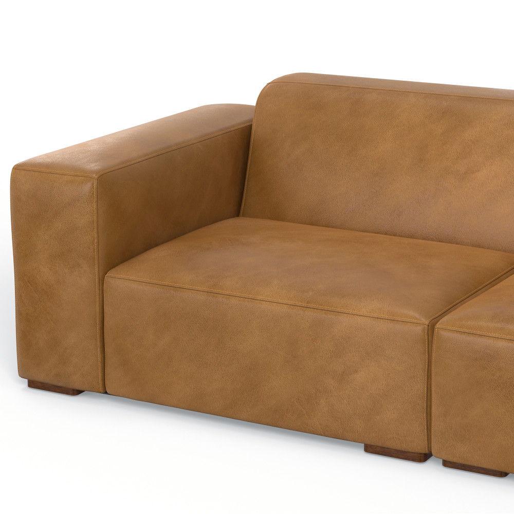 Rex - Handcrafted Sectional Sofa And Ottoman - Furniture Home Direct