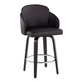 Dahlia - Contemporary Counter Stool Round Footrest (Set of 2) - Furniture Home Direct
