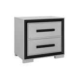 Queen Bedroom Set Modern Style Wood Finish Five Piece Black - Furniture Home Direct