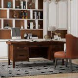 Sausalito - Executive Desk - Whiskey - Furniture Home Direct