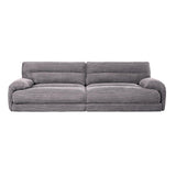 Cadenza - Corduroy Loveseat - Gray - Furniture Home Direct