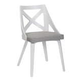 Clara Charlotte - 3 Piece Round Dinette Set Vintage With Rounded - Furniture Home Direct