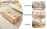 Coffee Table Minimalist Rectangular Design Light Wood - Furniture Home Direct