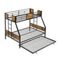 Modern Metal Bunk Bed With Dual Side Ladder And Metal Desig - Furniture Home Direct