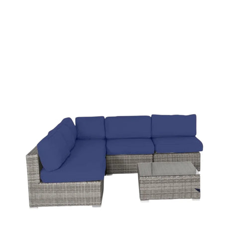Seating Set With Cushions Handcrafted Wicker Design - Furniture Home Direct