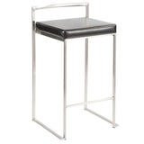 Fuji - Contemporary, Stackable Elegant Counter Stool (Set of 2) - Furniture Home Direct