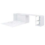 Modern Cabinet Bed With Desk and Storage - Queen Size - Furniture Home Direct