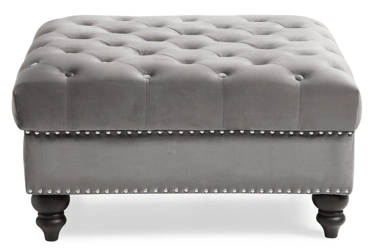 Soft Charming Traditional Ottoman - Furniture Home Direct