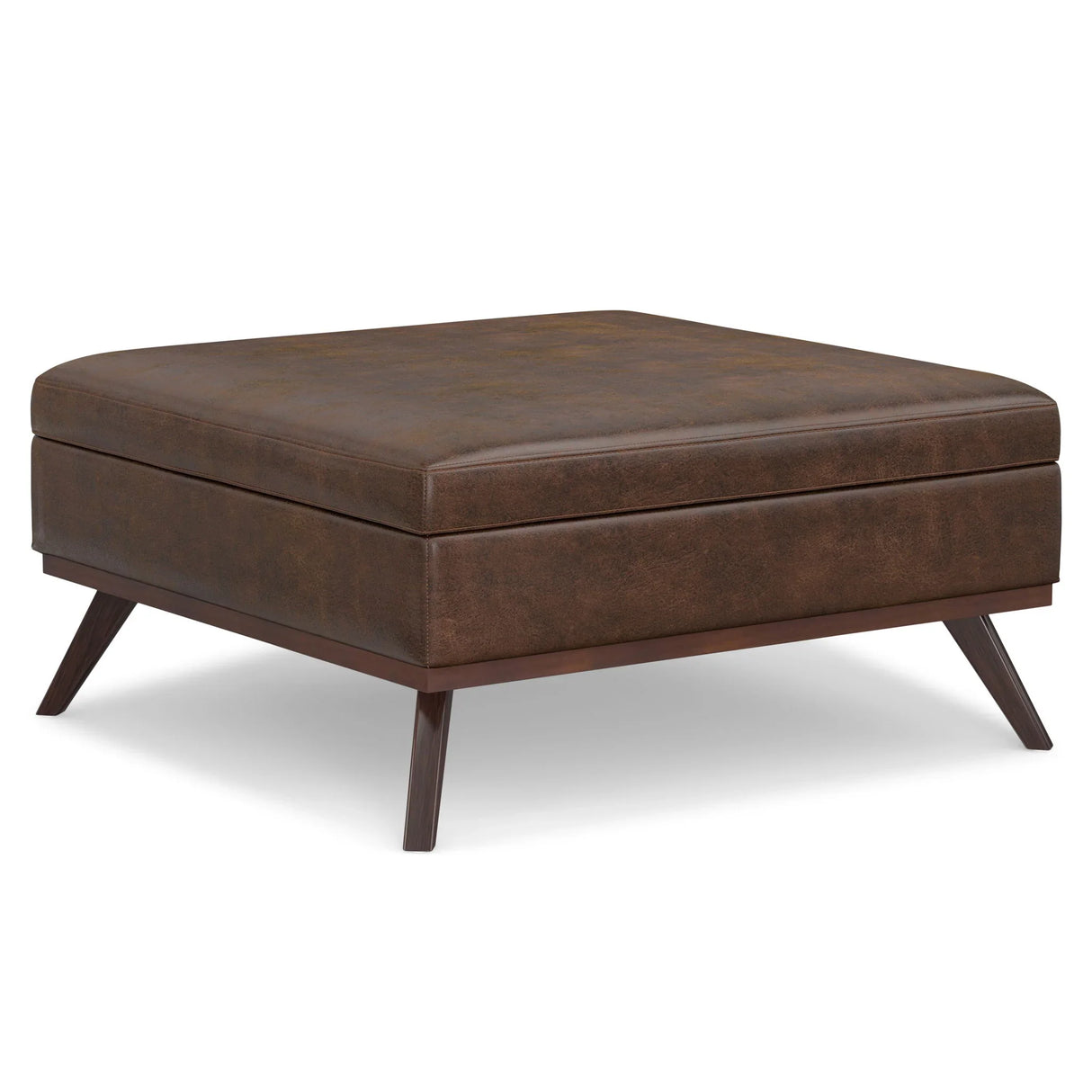 Owen - Multifunctional Square Coffee Table Storage Ottoman - Furniture Home Direct