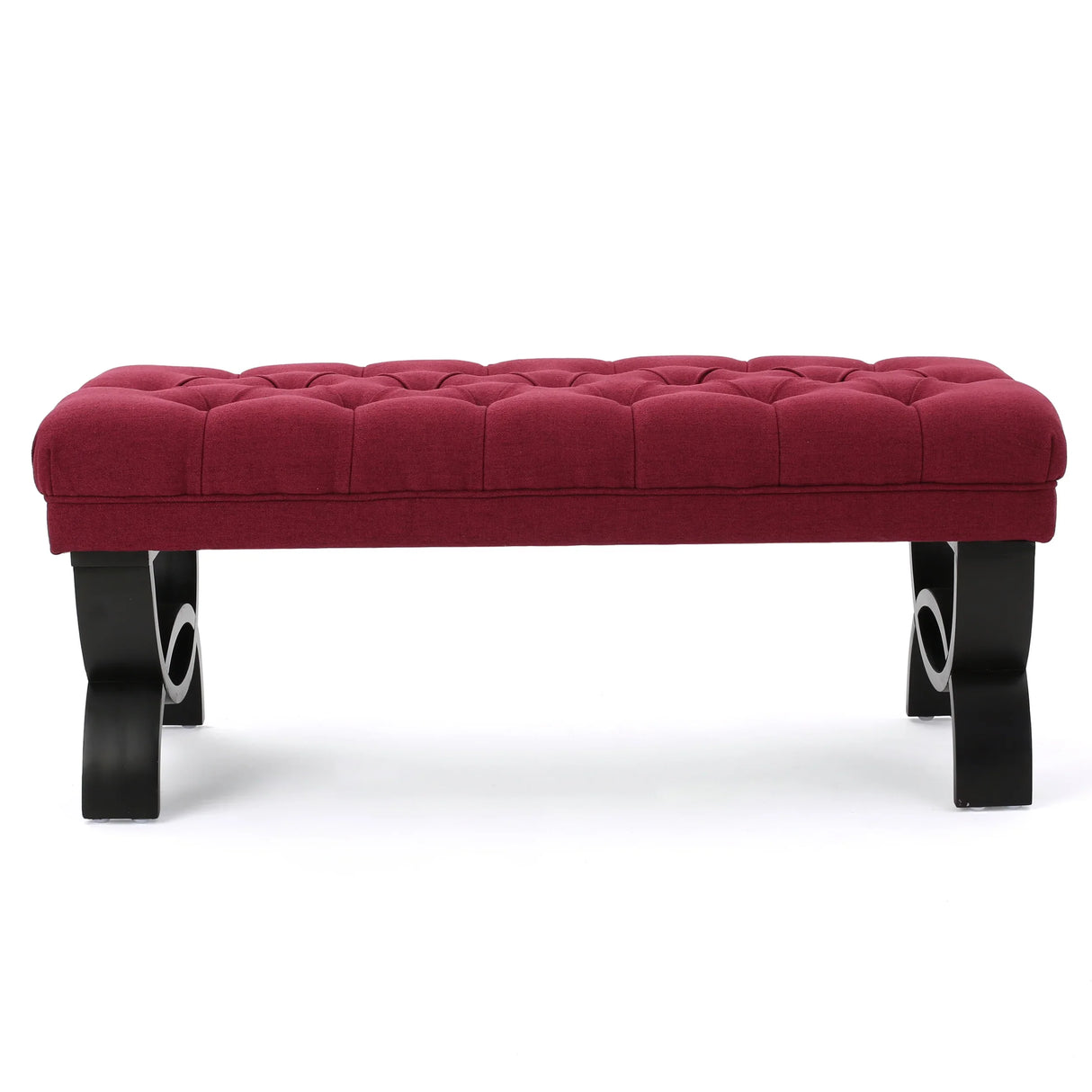 HILTON Bench with Button-Tufted Diamond Stitching - Furniture Home Direct