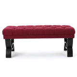 HILTON Bench with Button-Tufted Diamond Stitching - Furniture Home Direct