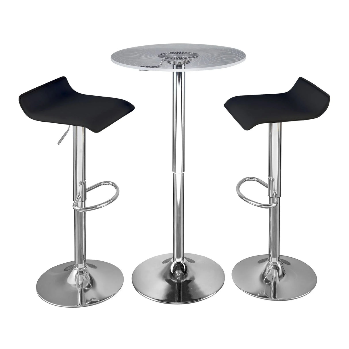 Spyra Ale - 3 Piece Contemporary Adjustable Bar With Up Set - Furniture Home Direct