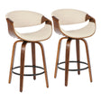 Symphony - Mid Century Stylish Design Modern Counter Stool (Set of 2) - Furniture Home Direct
