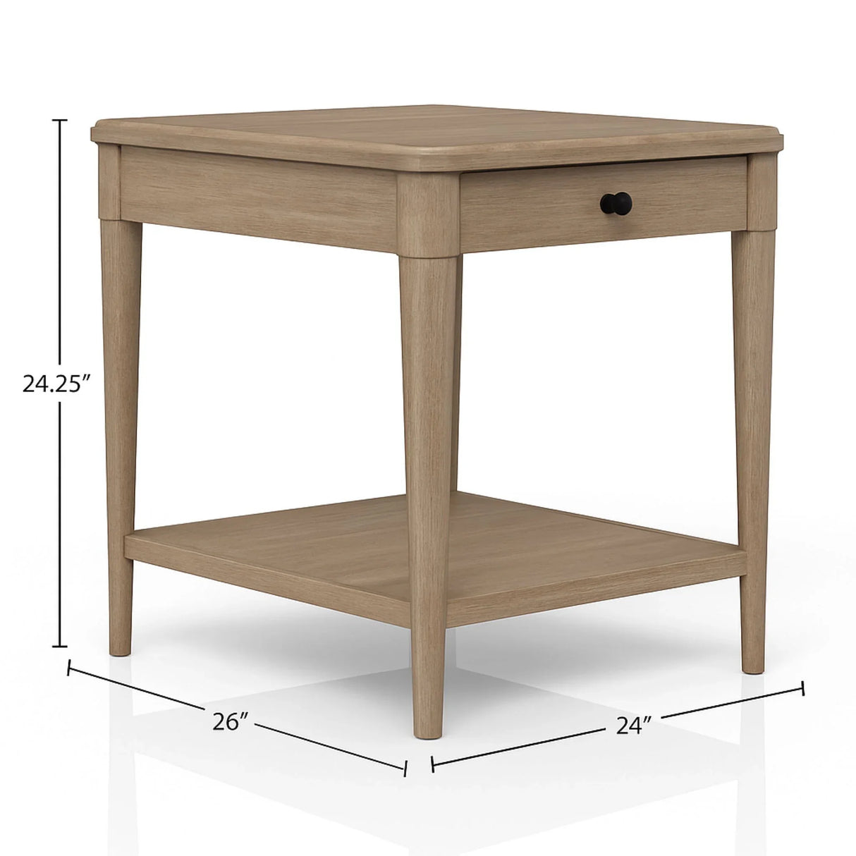 End Table With Storage Drawer - Furniture Home Direct