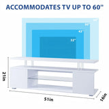 TV Stant With LED And Large Side Cabinet - Furniture Home Direct