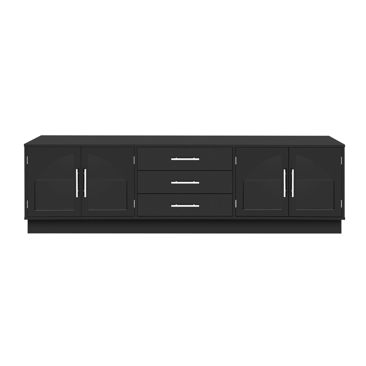 Modern Minimalist TV Stand, Entertainment Center Media Console Cabinet With Adjustable Shelves For Living Room - Furniture Home Direct
