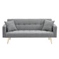 Teddy Fleece Sofa Bed With Luxurious Throw Pillows - Furniture Home Direct