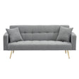 Teddy Fleece Sofa Bed With Luxurious Throw Pillows - Furniture Home Direct