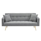 Teddy Fleece Sofa Bed With Luxurious Throw Pillows - Furniture Home Direct