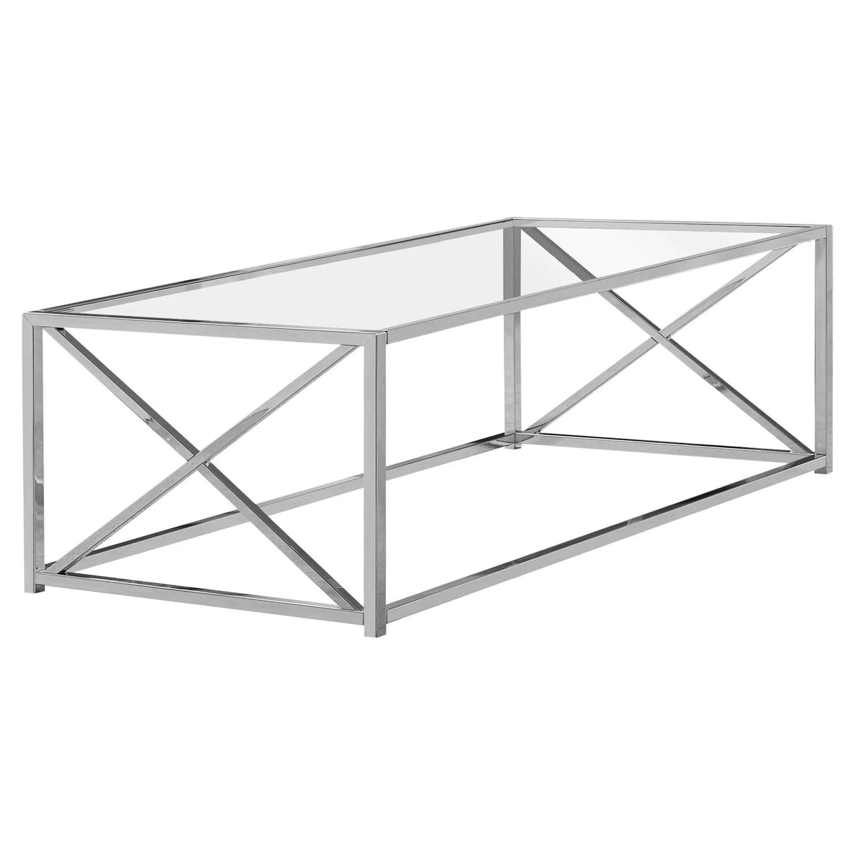 Table, Rectangular, Contemporary & Modern - Chrome - Furniture Home Direct