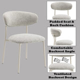 Kalam - Fabric Side Chair (Set of 2) - Light Gray - Furniture Home Direct
