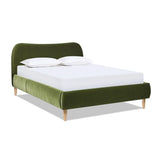 Roman - Curved Headboard Upholstered Platform Bed - Furniture Home Direct