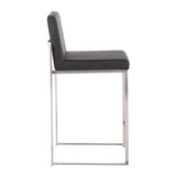 Fuji - Contemporary High Back Counter Stool, Functional Design - Furniture Home Direct