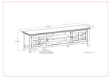 Artisan - Low TV Media Stand - Brown - Furniture Home Direct