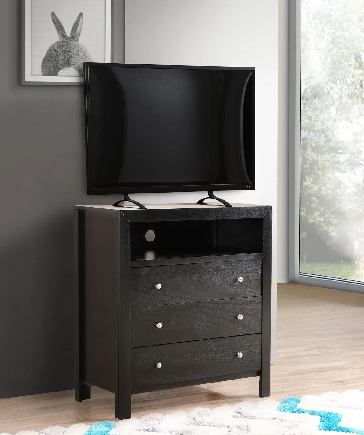 Elegant Transitional Media Chest - Furniture Home Direct