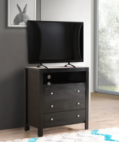 Elegant Transitional Media Chest - Furniture Home Direct