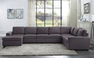 Tifton - Linen 7 Seat Reversible Modular Sectional Sofa Chaise - Furniture Home Direct