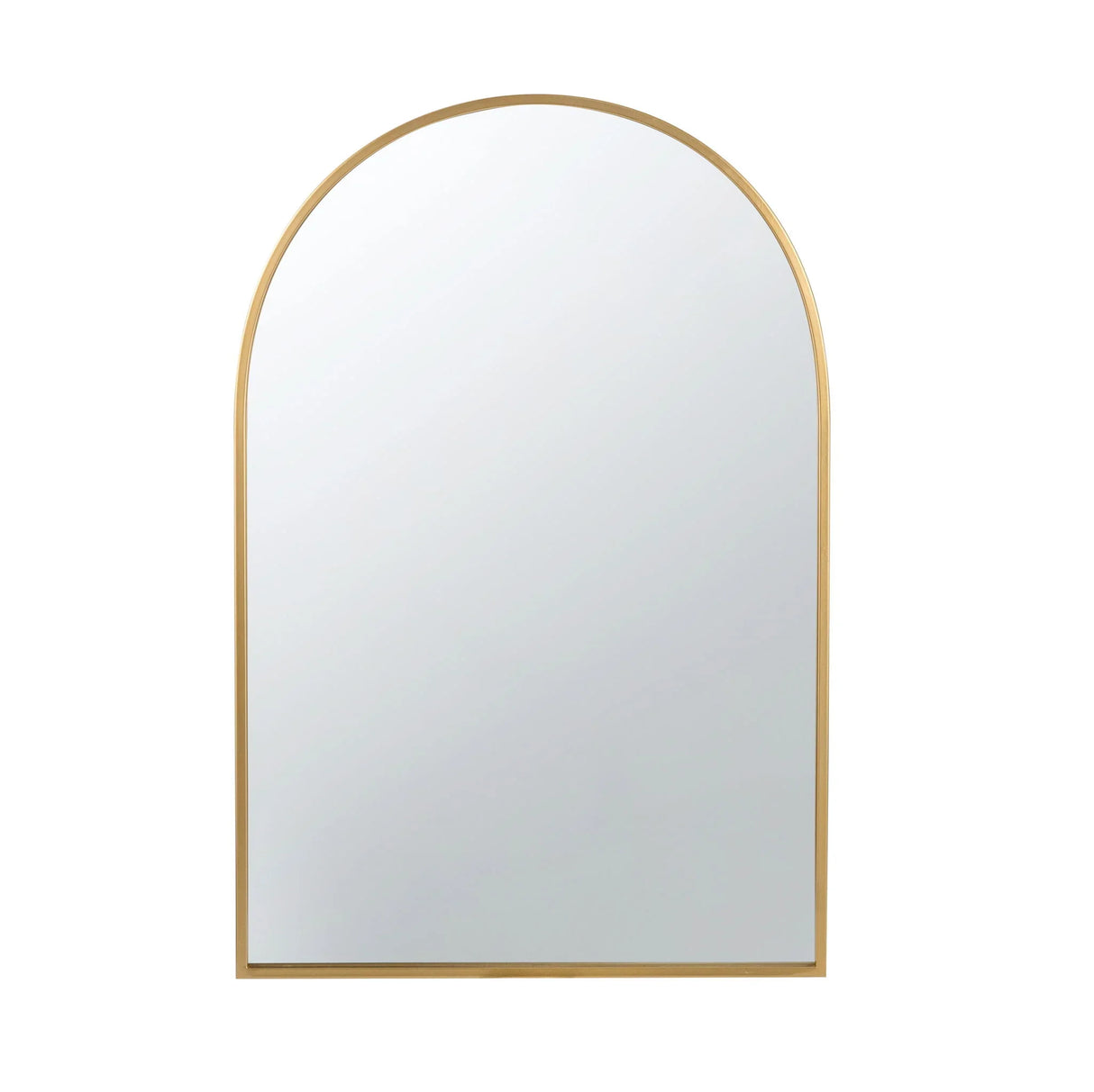Arched Mirror With Metal Frame, Wall Mirror For Living Room Bedroom Entryway - Furniture Home Direct