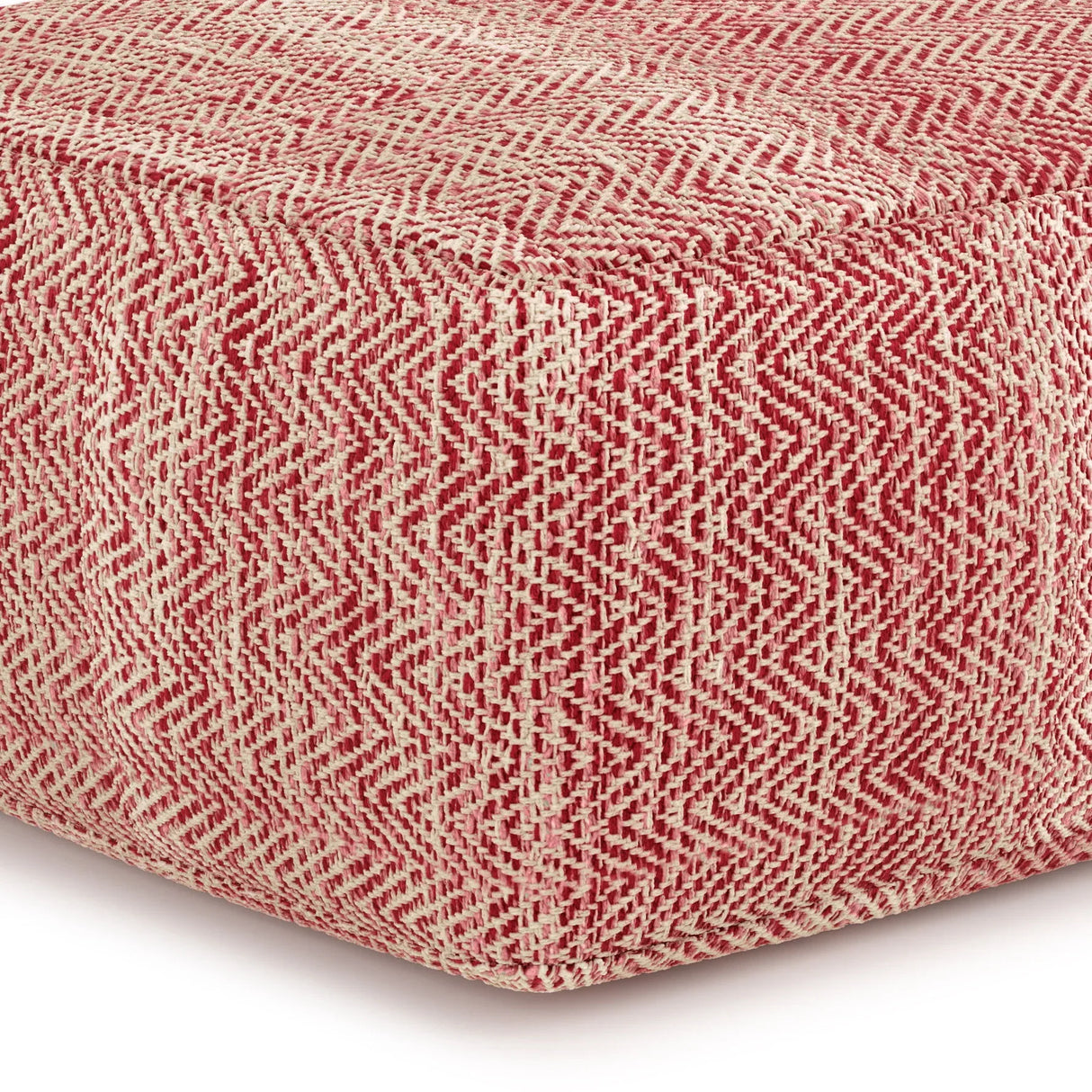 Nate - Handcrafted Square Pouf - Furniture Home Direct