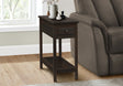 Accent End Table, 2 Tier, Storage Drawer, Transitional - Walnut - Furniture Home Direct