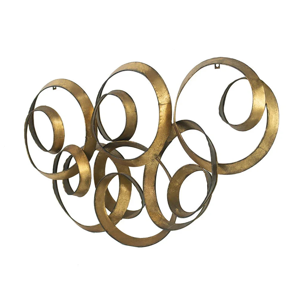 SerethaLeaf Wall Decor - Gold - Furniture Home Direct