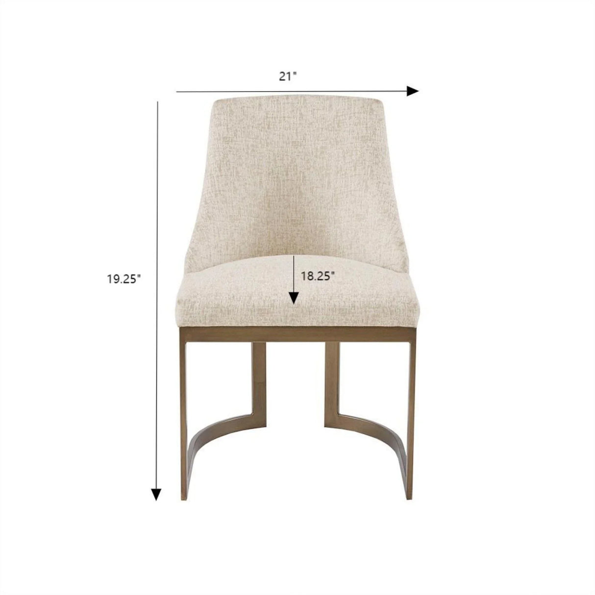 Contemporary Modern Accent Dining Chairs (Set of 2) - Furniture Home Direct