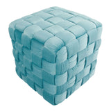 Square Braided Ottoman - - Furniture Home Direct