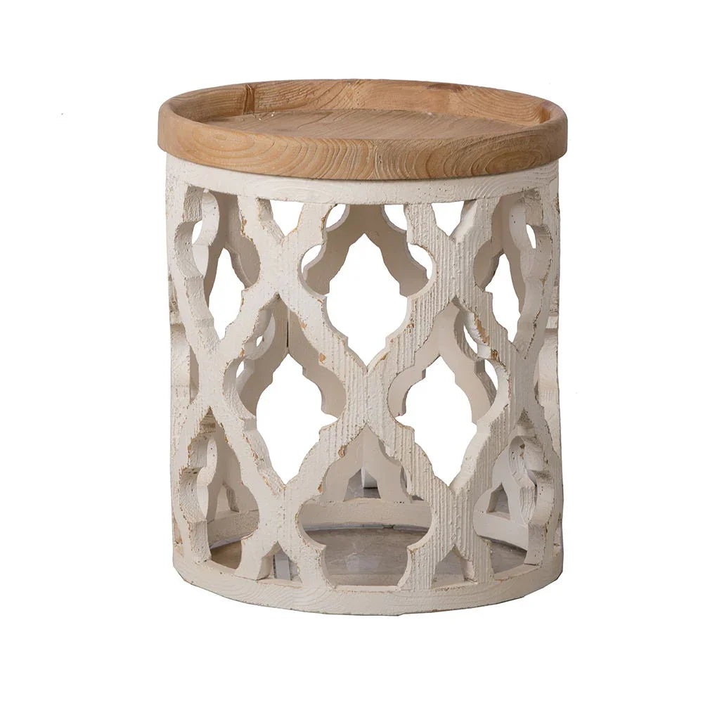 Stylish Rustic Round Wooden Table - Furniture Home Direct