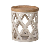 Stylish Rustic Round Wooden Table - Furniture Home Direct