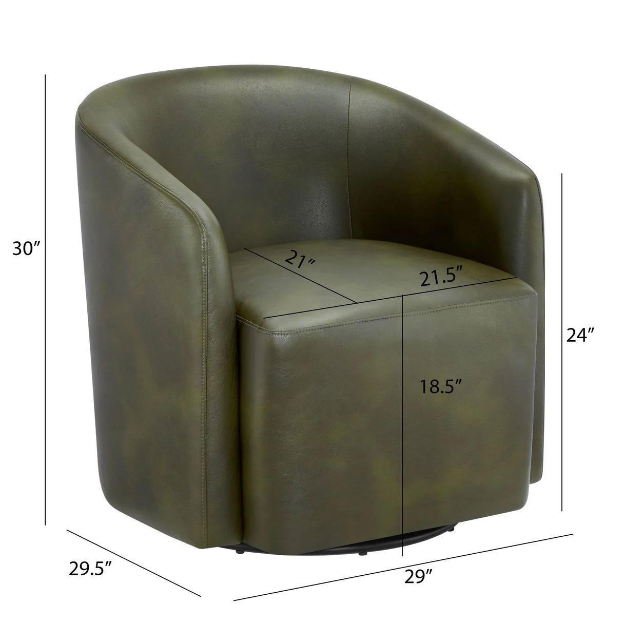 Ardena - Modern Swivel Barrel Chair - Furniture Home Direct