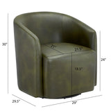 Ardena - Modern Swivel Barrel Chair - Furniture Home Direct