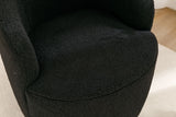 Teddy Fabric Swivel Accent Armchair Barrel Chair With Powder Coating Metal Ring - Furniture Home Direct