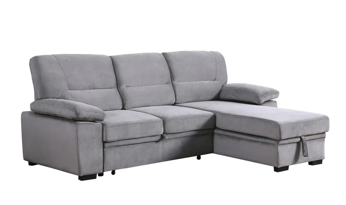 Kipling - Reversible Sleeper Sectional Sofa Chaise - Furniture Home Direct