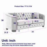 Sofa And Loveseat - Velvet Black - Furniture Home Direct