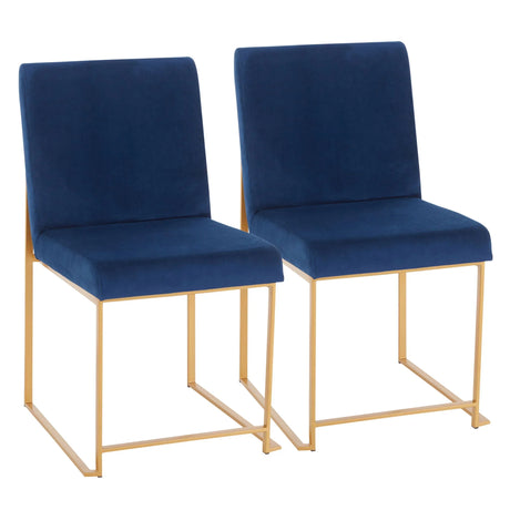 Fuji - Contemporary Stylish Frame, High Back Dining Chair (Set of 2) - Furniture Home Direct
