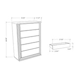 Moon - Smooth Chest With LED - White - Furniture Home Direct