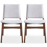 Gusto - Dining Chair (Set of 2) - Brown / Light Gray - Furniture Home Direct
