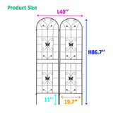 Garden Metal Trellis Rustproof Trellis For Climbing Plants Outdoor Flower Support - Furniture Home Direct